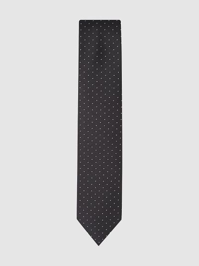 Calvin Klein Táskák & Kiegészítők HU622954 | Calvin Klein Classic Silk Dot Férfi Nyakkendő Fekete